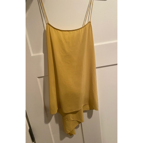 Theory delicate silk tank top in color Pollen - Picture 7 of 10